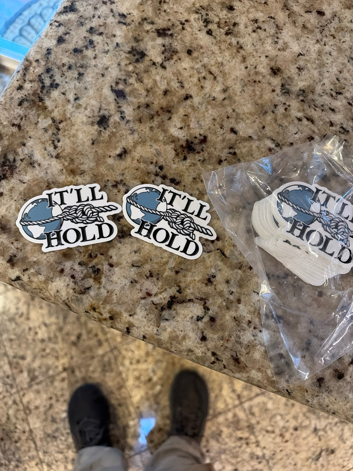 It’ll Hold stickers in stock